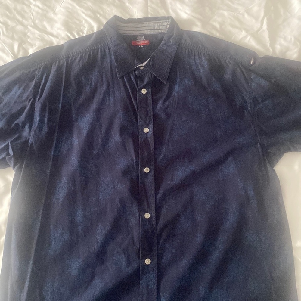 Mecca Short Sleeve Button Down Casual Dress Shirt XXL